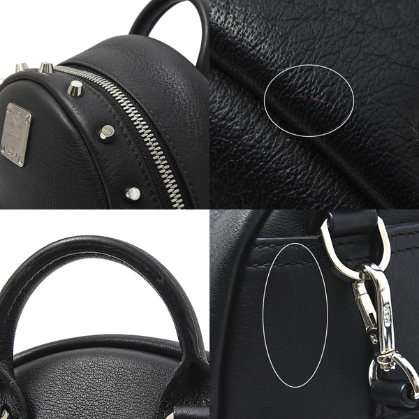エムシーエム バッグ レディース トップハンドルバッグ バックパック リュック ブラック MCM 中古