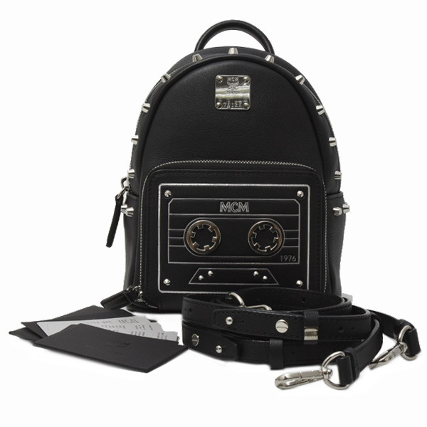 エムシーエム バッグ レディース トップハンドルバッグ バックパック リュック ブラック MCM 中古