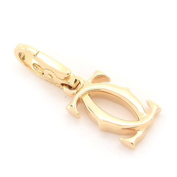 カルティエ ペンダント レディース メンズ 2C チャーム ペンダントトップ イエローゴールド Cartier 750YG 中古
