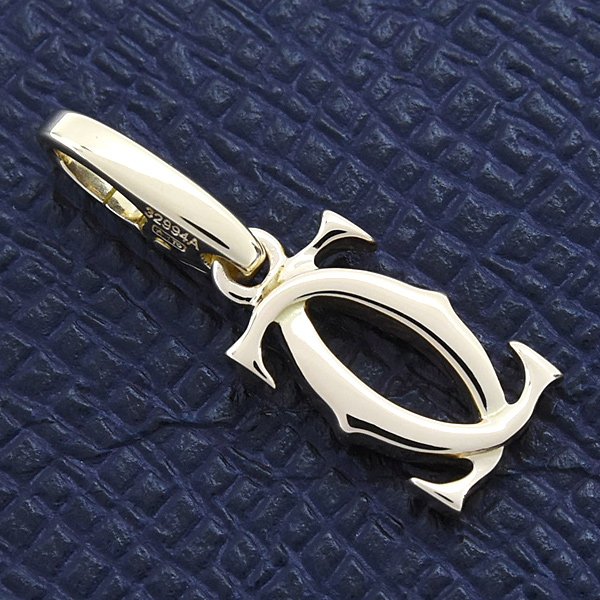 カルティエ ペンダント レディース メンズ 2C チャーム ペンダントトップ イエローゴールド Cartier 750YG 中古