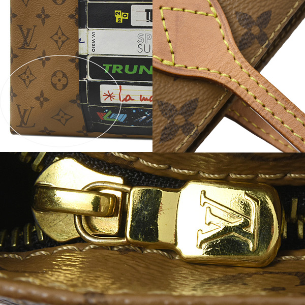 ルイヴィトン モノグラムリバース キャリーイット ビデオプリント トートバッグ Louis Vuitton M45198 中古