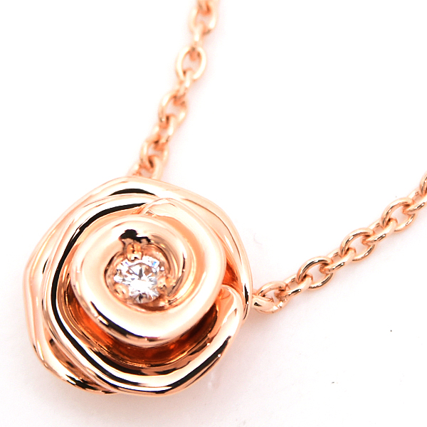 クリスチャンディオール ネックレス レディース ローズディオール クチュール ネックレス ピンクゴールド Christian Dior 750PG 中古