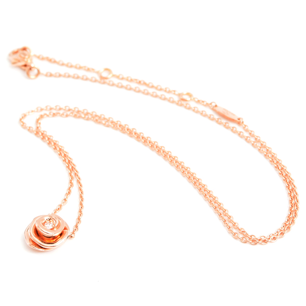 クリスチャンディオール ネックレス レディース ローズディオール クチュール ネックレス ピンクゴールド Christian Dior 750PG 中古