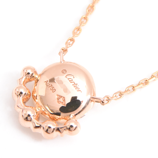 カルティエ ネックレス レディース エタンセルドゥ カルティエ ダイヤ ネックレス ピンクゴールド Cartier 750PG 中古