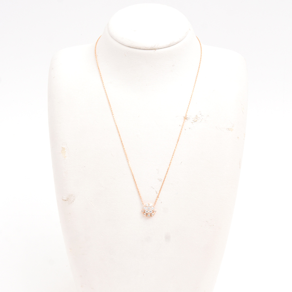 カルティエ ネックレス レディース エタンセルドゥ カルティエ ダイヤ ネックレス ピンクゴールド Cartier 750PG 中古