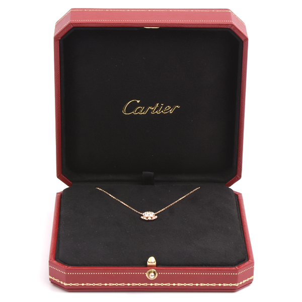カルティエ ネックレス レディース エタンセルドゥ カルティエ ダイヤ ネックレス ピンクゴールド Cartier 750PG 中古