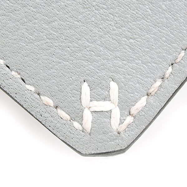 エルメス カードケース レディース メンズ Hセリエ 名刺入れ W刻印 エバーカラー グリプラチナ グレー系 HERMES 中古