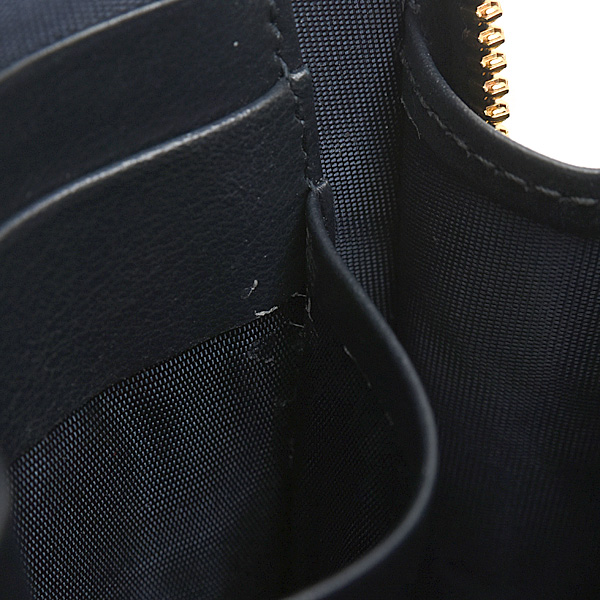 クリスチャンディオール バッグ レディース オブリーク フォンショルダー 2WAY チェーンショルダー ネイビー キャンバス Christian Dior 中古