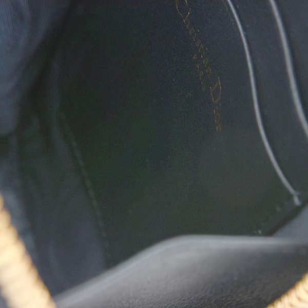 クリスチャンディオール バッグ レディース オブリーク フォンショルダー 2WAY チェーンショルダー ネイビー キャンバス Christian Dior 中古