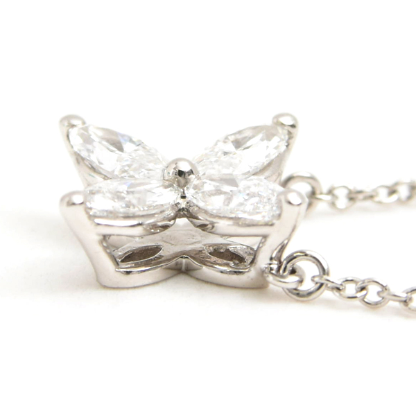 ティファニー ネックレス レディース ビクトリア ミディアム ダイヤモンド ネックレス プラチナ TIFFANY PT950 中古