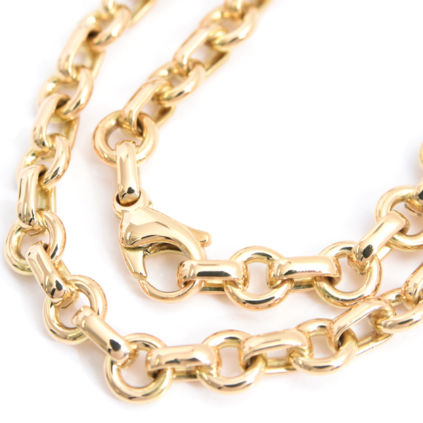 ティファニー ブレス ユニセックス ドーナツリンク チェーン ブレスレット イエローゴールド TIFFANY 750YG 中古