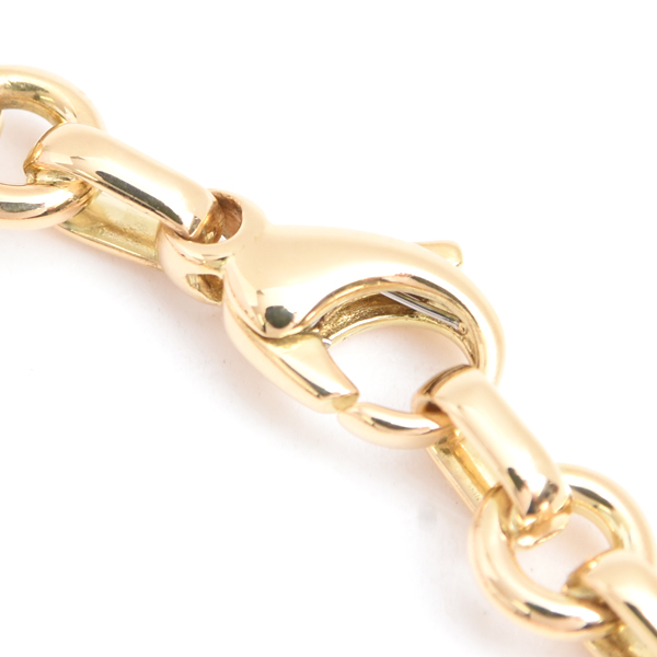 ティファニー ブレス ユニセックス ドーナツリンク チェーン ブレスレット イエローゴールド TIFFANY 750YG 中古