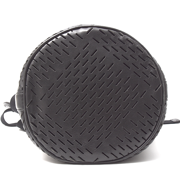 ボッテガヴェネタ メンズ バッグ 巾着型ショルダーバッグ インナーバッグ付き レザー ブラック BOTTEGA VENETA 中古