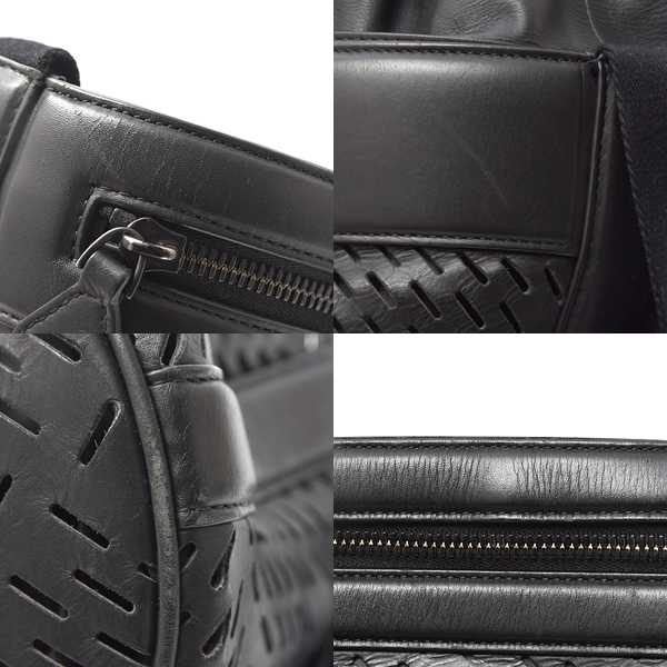 ボッテガヴェネタ メンズ バッグ 巾着型ショルダーバッグ インナーバッグ付き レザー ブラック BOTTEGA VENETA 中古