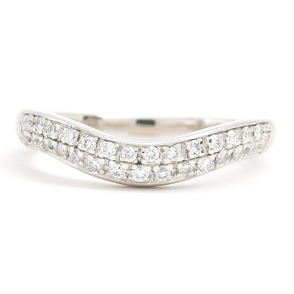 ブルガリ 指輪 レディース フェディ ダイヤ ウェディング リング 6号 プラチナ BVLGARI PT950 中古