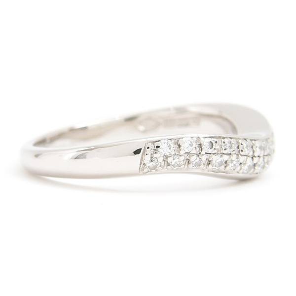 ブルガリ 指輪 レディース フェディ ダイヤ ウェディング リング 6号 プラチナ BVLGARI PT950 中古