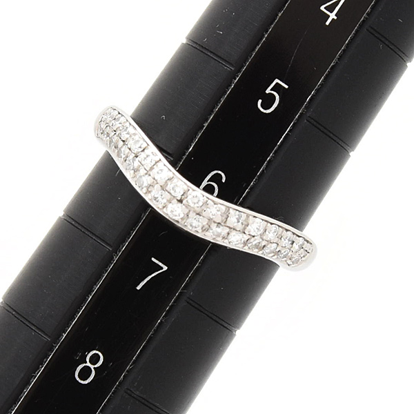 ブルガリ 指輪 レディース フェディ ダイヤ ウェディング リング 6号 プラチナ BVLGARI PT950 中古