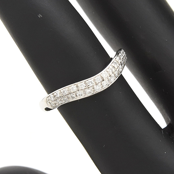 ブルガリ 指輪 レディース フェディ ダイヤ ウェディング リング 6号 プラチナ BVLGARI PT950 中古