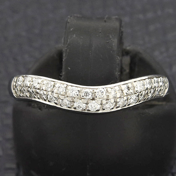 ブルガリ 指輪 レディース フェディ ダイヤ ウェディング リング 6号 プラチナ BVLGARI PT950 中古