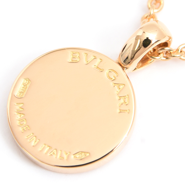 ブルガリ ネックレス レディース ブルガリブルガリ パヴェダイヤモンド ネックレス イエローゴールド BVLGARI 750YG 中古