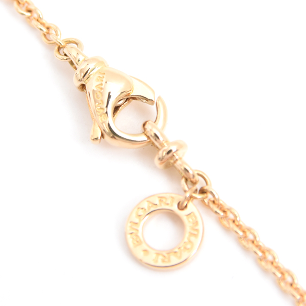 ブルガリ ネックレス レディース ブルガリブルガリ パヴェダイヤモンド ネックレス イエローゴールド BVLGARI 750YG 中古