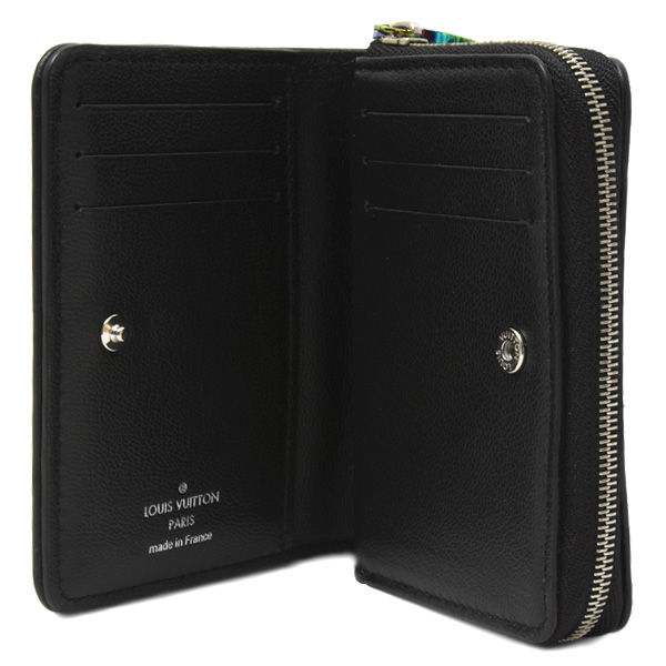 ルイヴィトン 財布 レディース ポルトフォイ ユルー ミニウォレット モノグラムアンプラント レインボーノワール Louis Vuitton M82767 中古