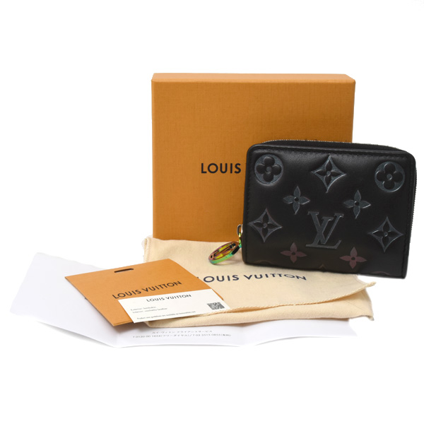 ルイヴィトン 財布 レディース ポルトフォイ ユルー ミニウォレット モノグラムアンプラント レインボーノワール Louis Vuitton M82767 中古