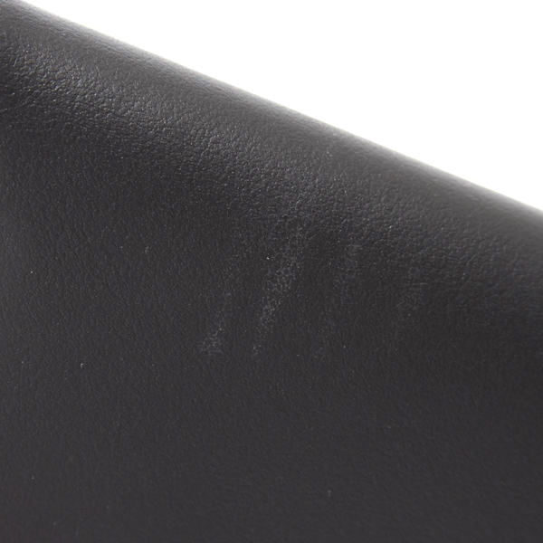 ヴェルサーチ 財布 メンズ レディース 2つ折り財布 コンパクトウォレット レザー ブラック VERSACE 中古