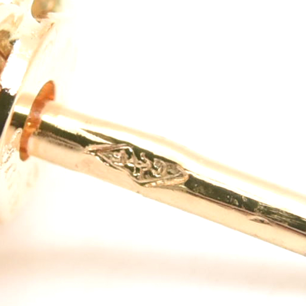 カルティエ ピアス レディース ヒンドゥ 4Pダイヤ ピアス イエローゴールド Cartier 750YG 中古