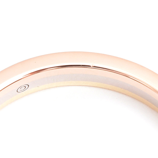 カルティエ 指輪 メンズ トリニティ ルイカルティエ ヴァンドーム ウェディング リング 60号 実寸19.5号 ゴールド Cartier 750YG×WG×PG 中古