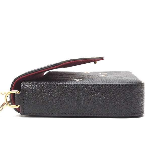 ルイヴィトン バッグ レディース モノグラムアンプラント ポシェットフェリシー ブラックベージュ バイカラー Louis Vuitton M80482 中古