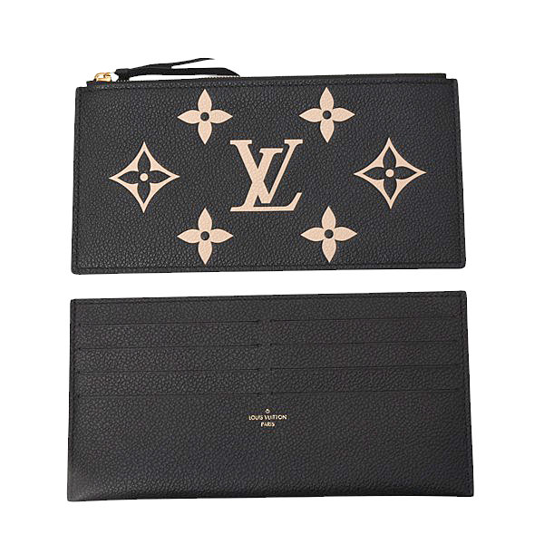 ルイヴィトン バッグ レディース モノグラムアンプラント ポシェットフェリシー ブラックベージュ バイカラー Louis Vuitton M80482 中古