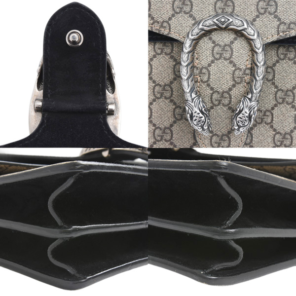 グッチ バッグ レディース デュオニュソス チェーンショルダーバッグ GGスプリーム PVC×レザー GUCCI 400249 中古