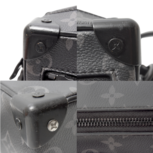 ルイヴィトン バッグ メンズ ミニソフトトランク モノグラムエクリプス ショルダーバッグ M44735 Louis Vuitton 中古