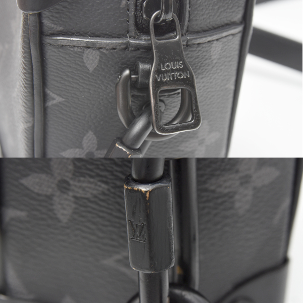 ルイヴィトン バッグ メンズ ミニソフトトランク モノグラムエクリプス ショルダーバッグ M44735 Louis Vuitton 中古