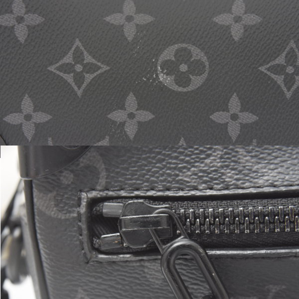 ルイヴィトン バッグ メンズ ミニソフトトランク モノグラムエクリプス ショルダーバッグ M44735 Louis Vuitton 中古