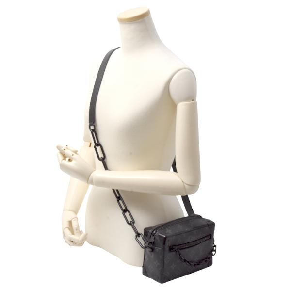ルイヴィトン バッグ メンズ ミニソフトトランク モノグラムエクリプス ショルダーバッグ M44735 Louis Vuitton 中古