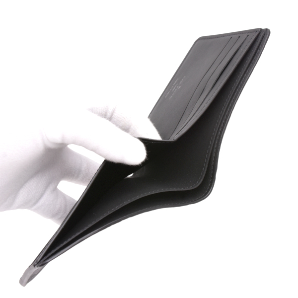 ルイヴィトン 財布 メンズ ポルトフォイユ ミュルティプル 二つ折り財布 札入れ ノワール ブラック Louis Vuitton M62901 未使用展示品