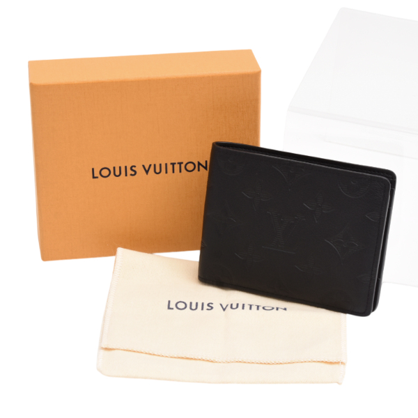 ルイヴィトン 財布 メンズ ポルトフォイユ ミュルティプル 二つ折り財布 札入れ ノワール ブラック Louis Vuitton M62901 未使用展示品