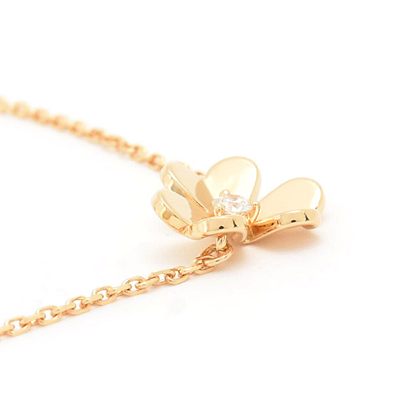 ヴァンクリーフ&アーペル ブレスレット レディース フリヴォル 1Pダイヤ ピンクゴールド Van Cleef & Arpels 750PG 中古