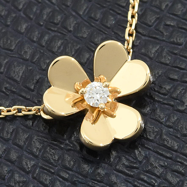 ヴァンクリーフ&アーペル ブレスレット レディース フリヴォル 1Pダイヤ ピンクゴールド Van Cleef & Arpels 750PG 中古