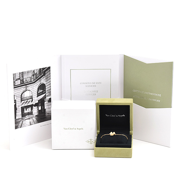 ヴァンクリーフ&アーペル ブレスレット レディース フリヴォル 1Pダイヤ ピンクゴールド Van Cleef & Arpels 750PG 中古
