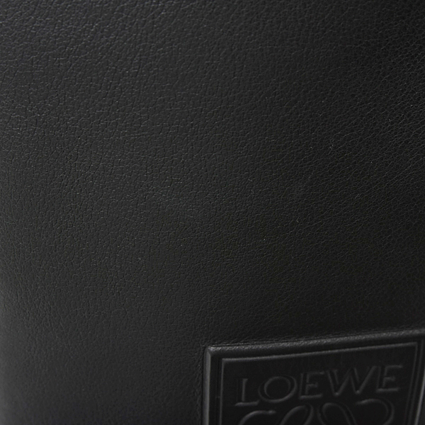 ロエベ バッグ レディース メンズ バーティカル クロスボディ ポケット アナグラム ブラック カーフ LOEWE C565S59X03 中古
