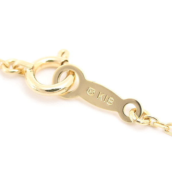 ミキモト ブレスレット レディース 9P ベビーパール 3.6mm珠 イエローゴールド K18 MIKIMOTO 中古