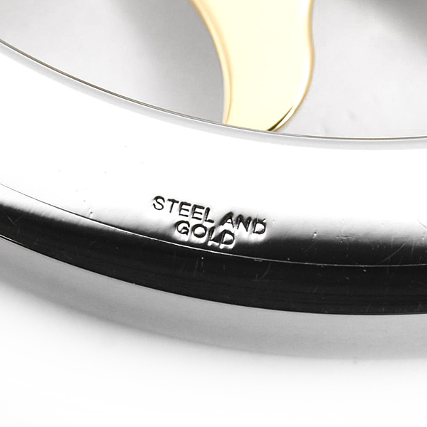 ブルガリ ペンダント メンズ トンドサン トップ ラージ チャーム SS×750YG ステンレス イエローゴールド BVLGARI 中古