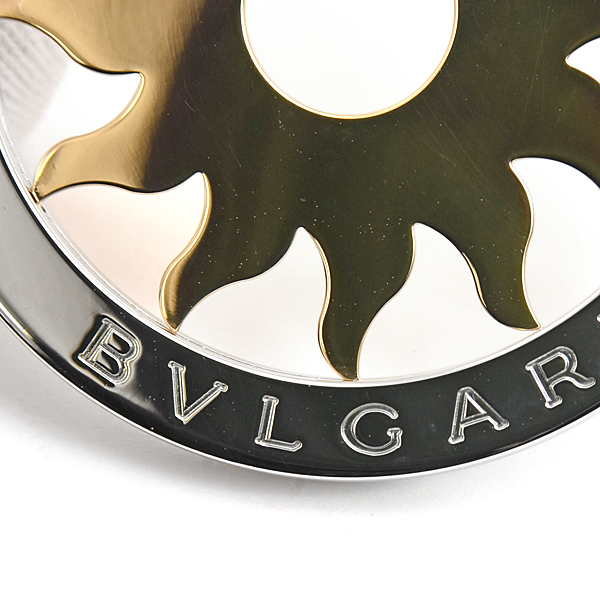 ブルガリ ペンダント メンズ トンドサン トップ ラージ チャーム SS×750YG ステンレス イエローゴールド BVLGARI 中古