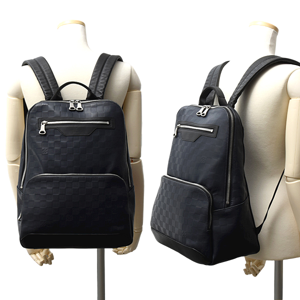 ルイヴィトン バッグ メンズ ダミエ アンフィニ キャンパス バックパック アストラル ダミエ アンフィニ レザー LOUIS VUITTON N40091 中古