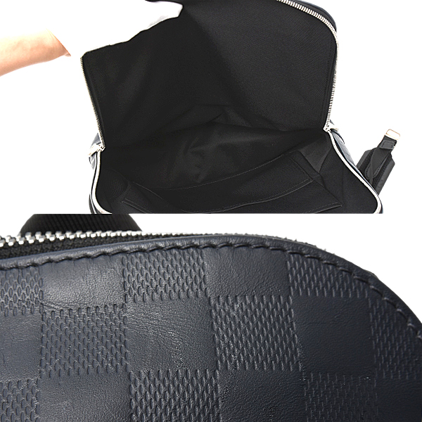ルイヴィトン バッグ メンズ ダミエ アンフィニ キャンパス バックパック アストラル ダミエ アンフィニ レザー LOUIS VUITTON N40091 中古