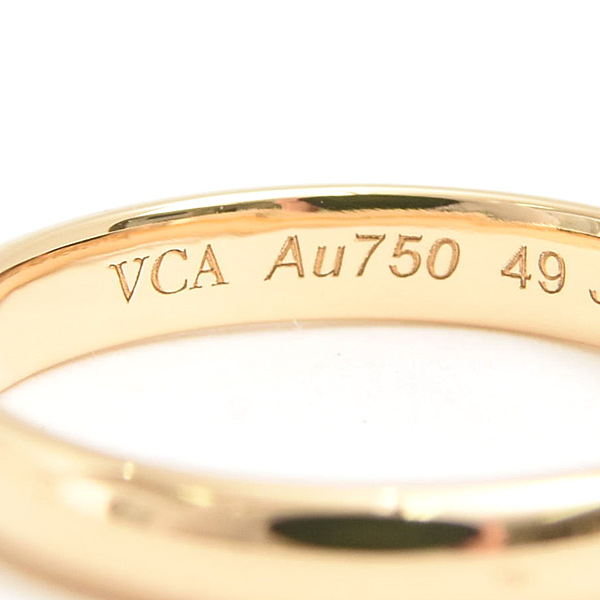 ヴァンクリーフ&アーペル 指輪 レディース タンドルモン マリッジ リング 49号 実寸9号弱 イエローゴールド Van Cleef & Arpels 750YG 中古