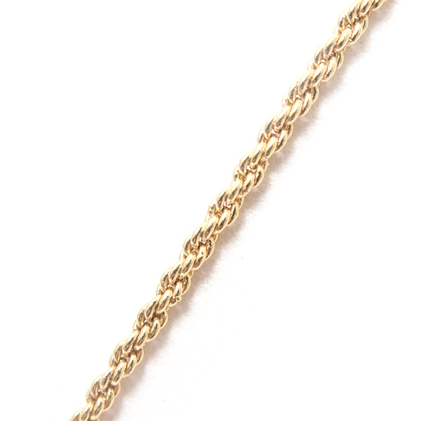 クリスチャンディオール ネックレス レディース プレートチェーンペンダント GP ゴールド×シルバー Christian Dior 中古